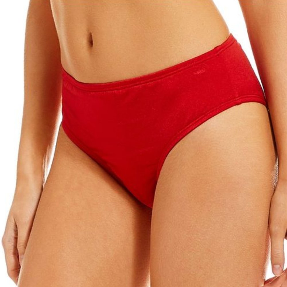 Antonio Melani Red shiny Bikini bottom Size 6
